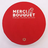 Merci Boutique red rose round soap bouquet (British brand)