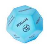 Fitness Mad 12 sided foam dice 10cm, UK version