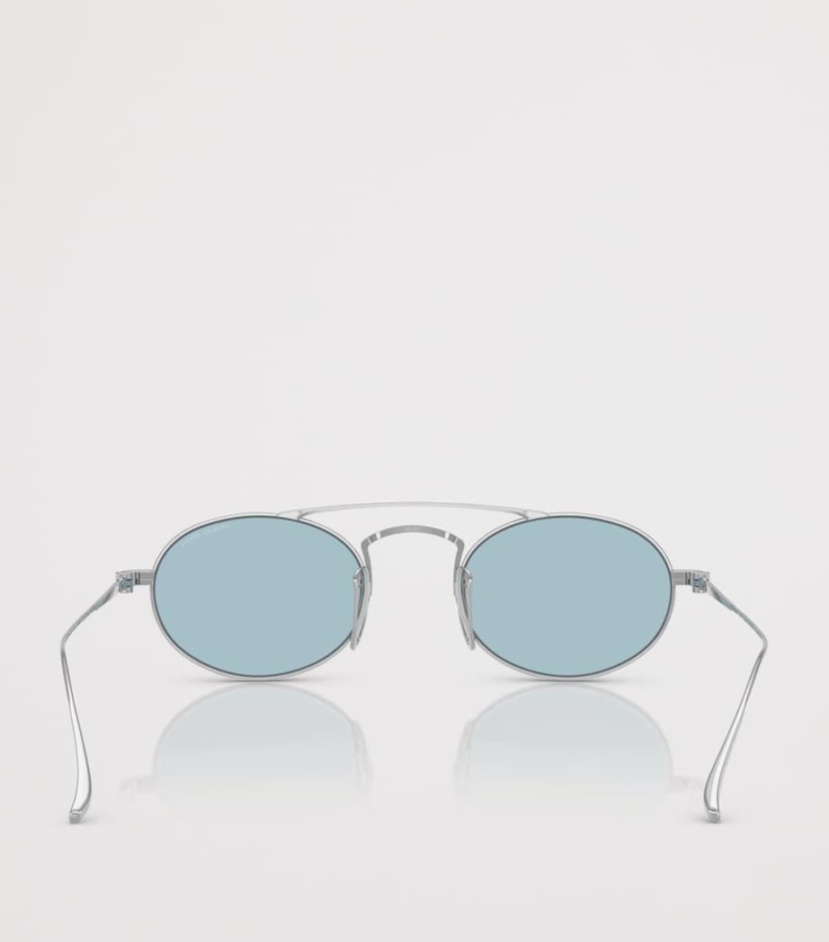 Giorgio Armani titanium oval sunglasses, UK version