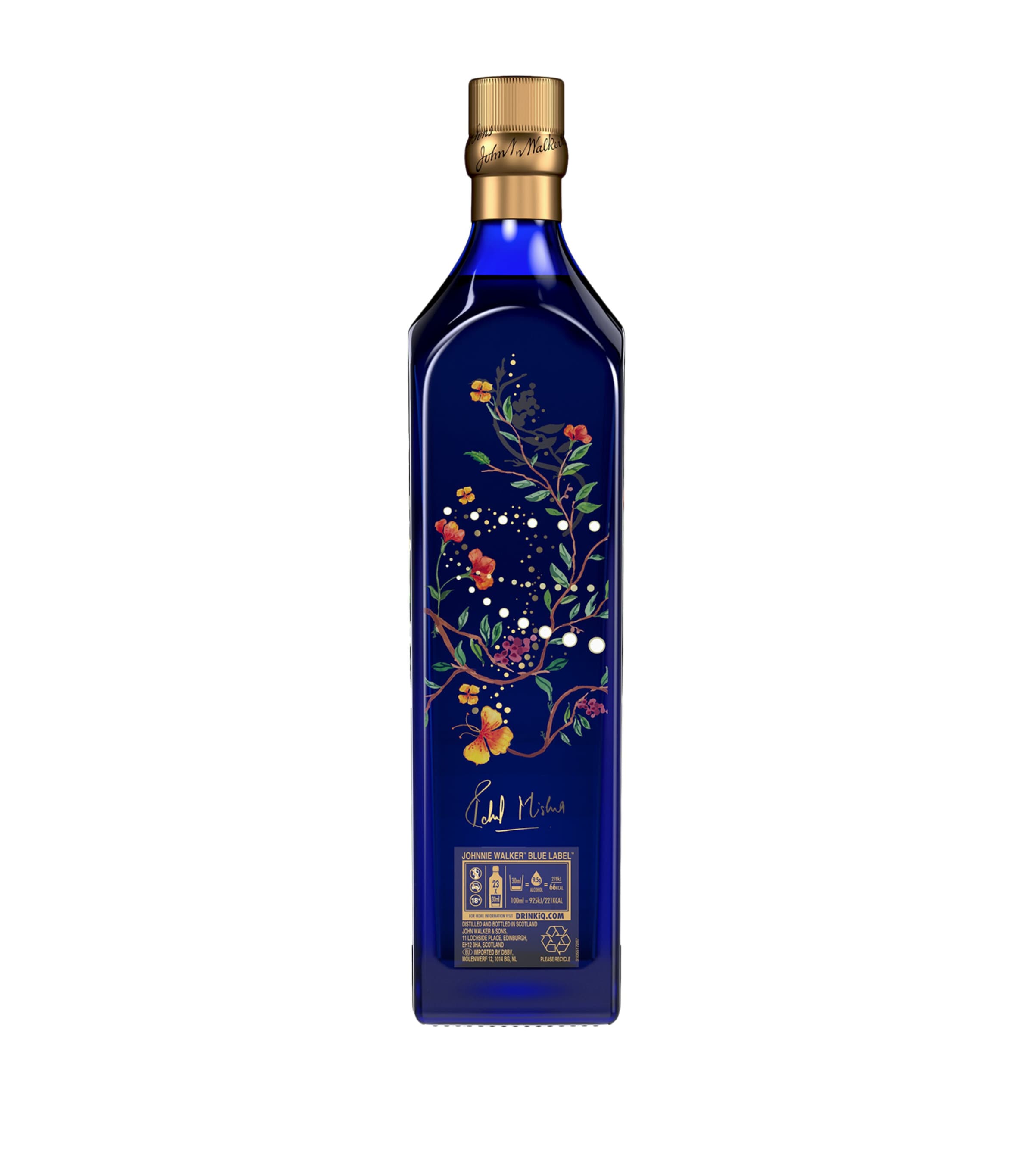 Johnnie Walker Blue Label whisky Rahul Mishra limited edition 70cl, UK version