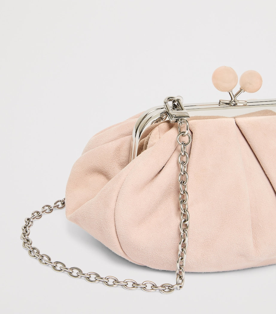 Weekend Max Mara Pasticcino suede clutch bag - British product