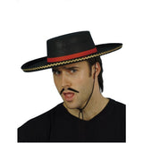 Smiffys Spanish Hat black with cord, imported from the UK
