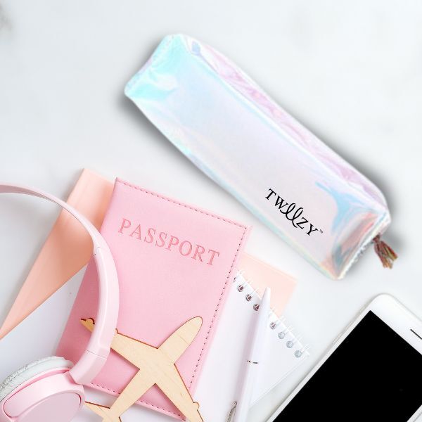 Tweezy Metallic Pastel Cosmetics Bag Travel