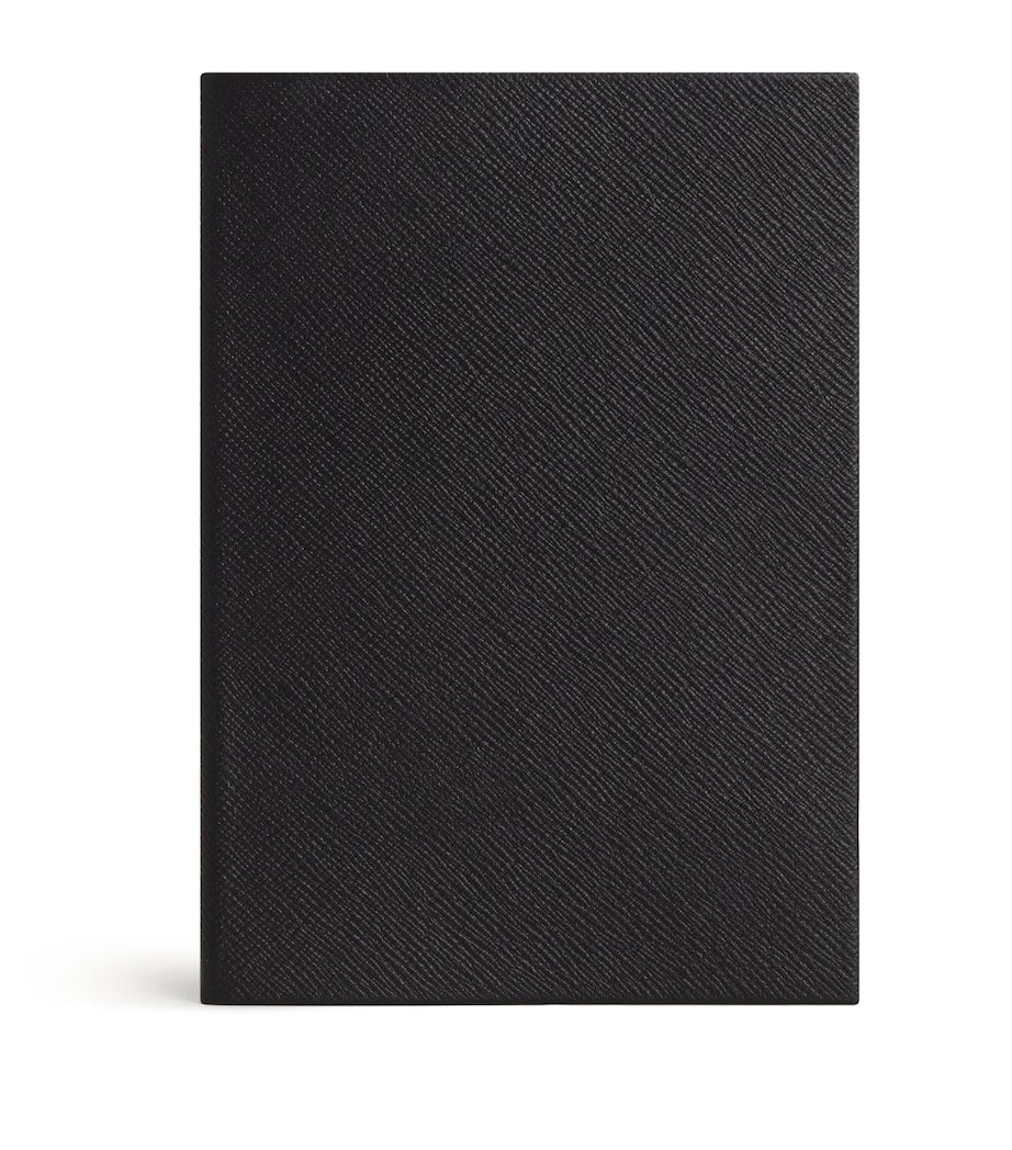 Harrods leather A5 notebook with lined pages - British product