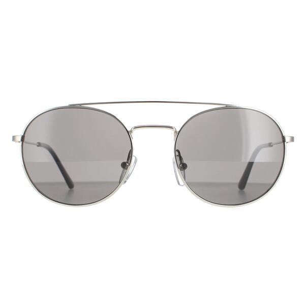 Calvin Klein CK18116S silver round sunglasses (British brand)