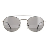 Calvin Klein CK18116S silver round sunglasses (British brand)