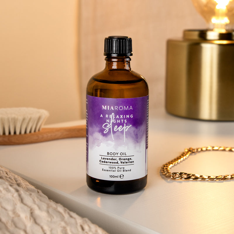 Miaroma Relaxing Night's Sleep Body Oil 100ml, imported from the UK
