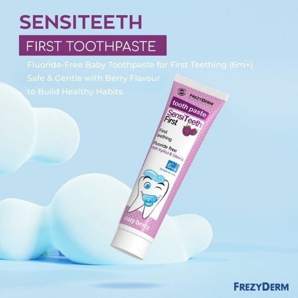 FrezyDerm Sensiteeth First Toothpaste 40ml - British product