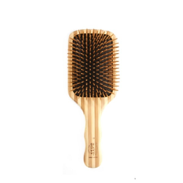 Bass large paddle brush with bamboo pins, imported from the UK