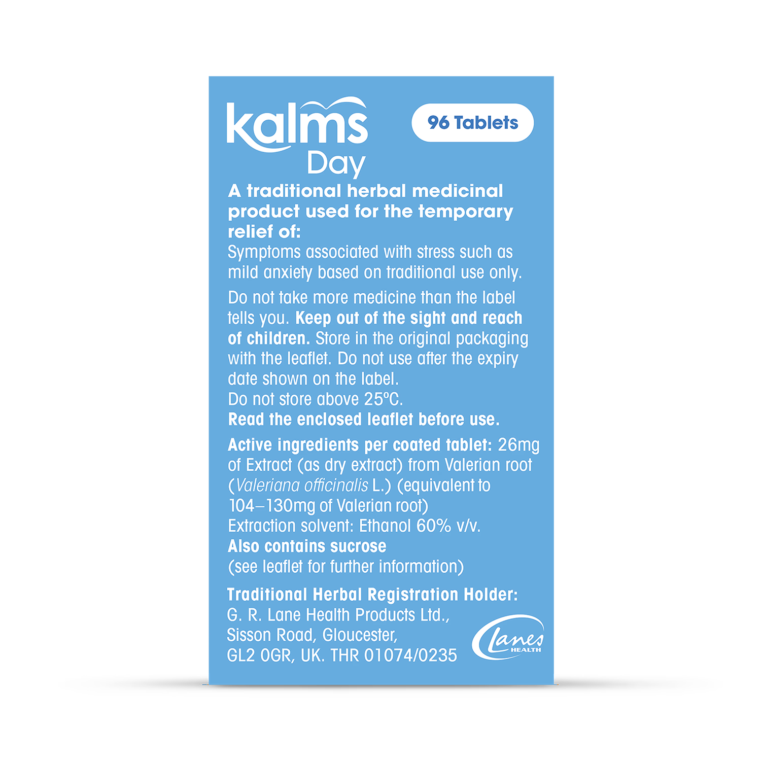 Kalms Day herbal supplement 168 tablets (British brand)