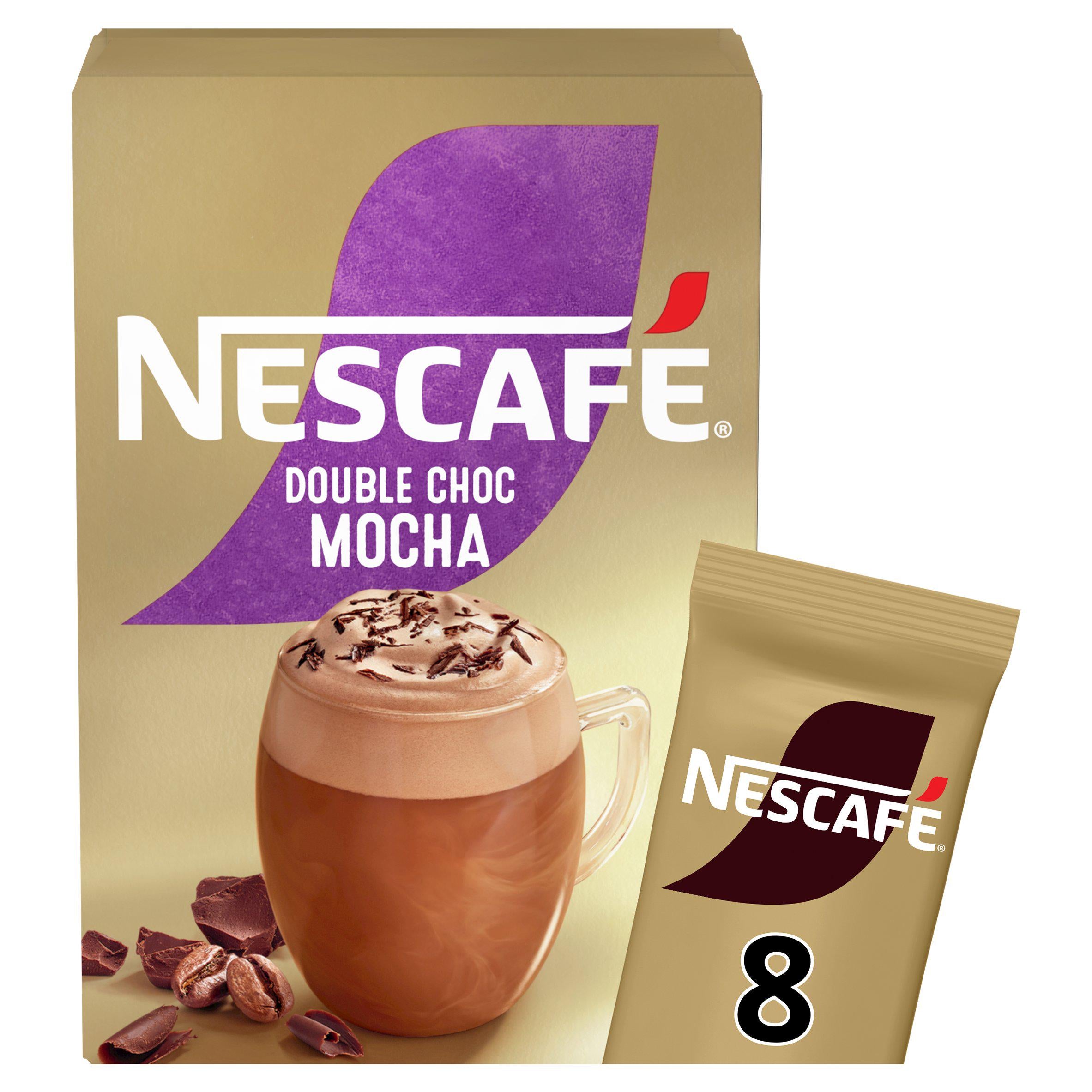 Nescafe Gold Double Choc Mocha Instant Coffee Sachets x8 All coffee Sainsburys   