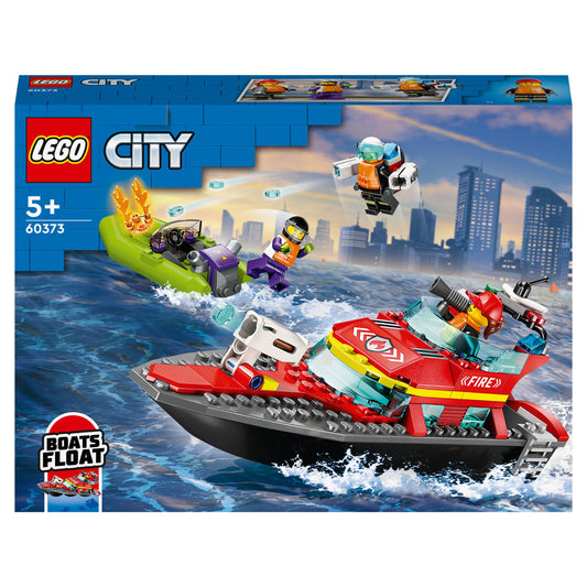 LEGO® City Fire Rescue Boat 60373 GOODS Sainsburys   