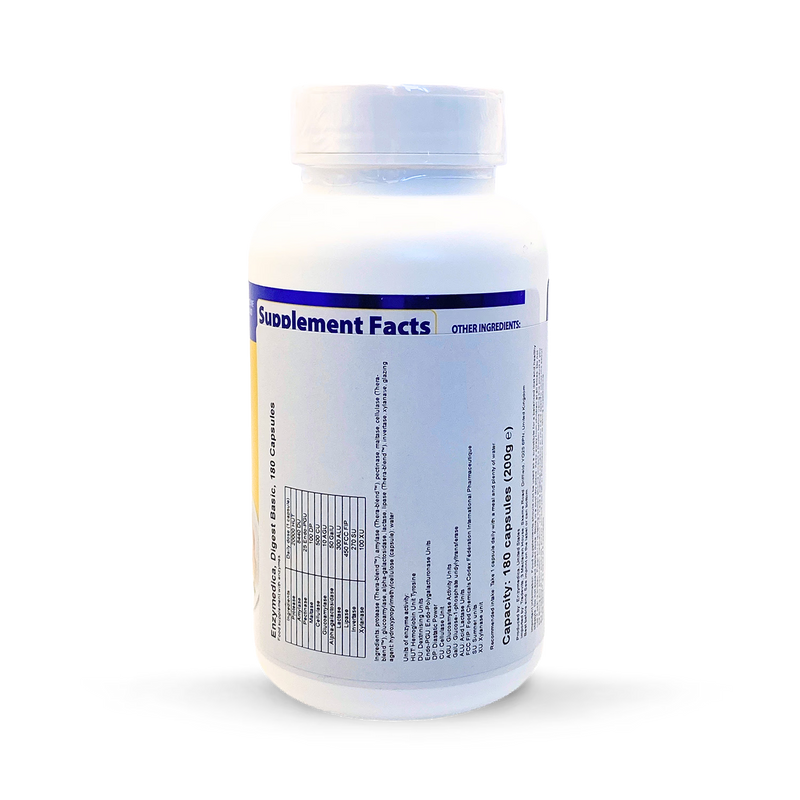 Enzymedica Digest Basic enzyme supplement 180 capsules, imported from the UK