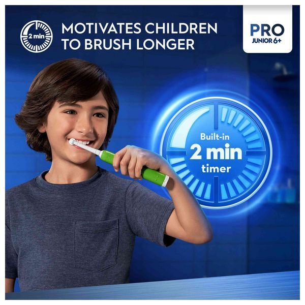 Oral-B Pro Junior 6+ Green Electric Toothbrush GOODS Superdrug   