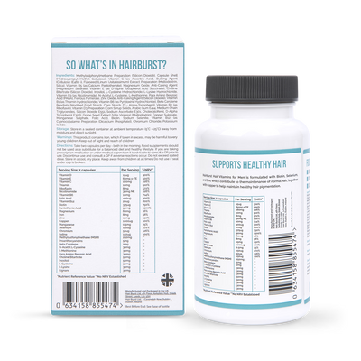 Hairburst Hair Vitamins For Men 60 Capsules British Supplement