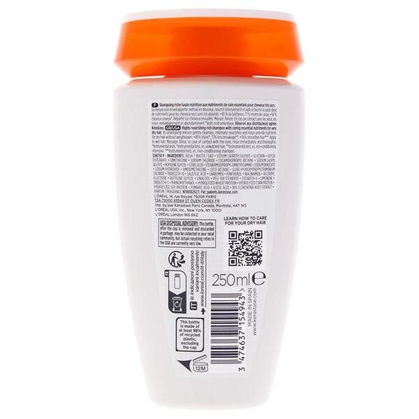 Kerastase Nutritive Bain Satin Rich Shampoo 250ml, imported from the UK