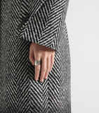 Givenchy Tape Ring black enamelled brass (British brand)
