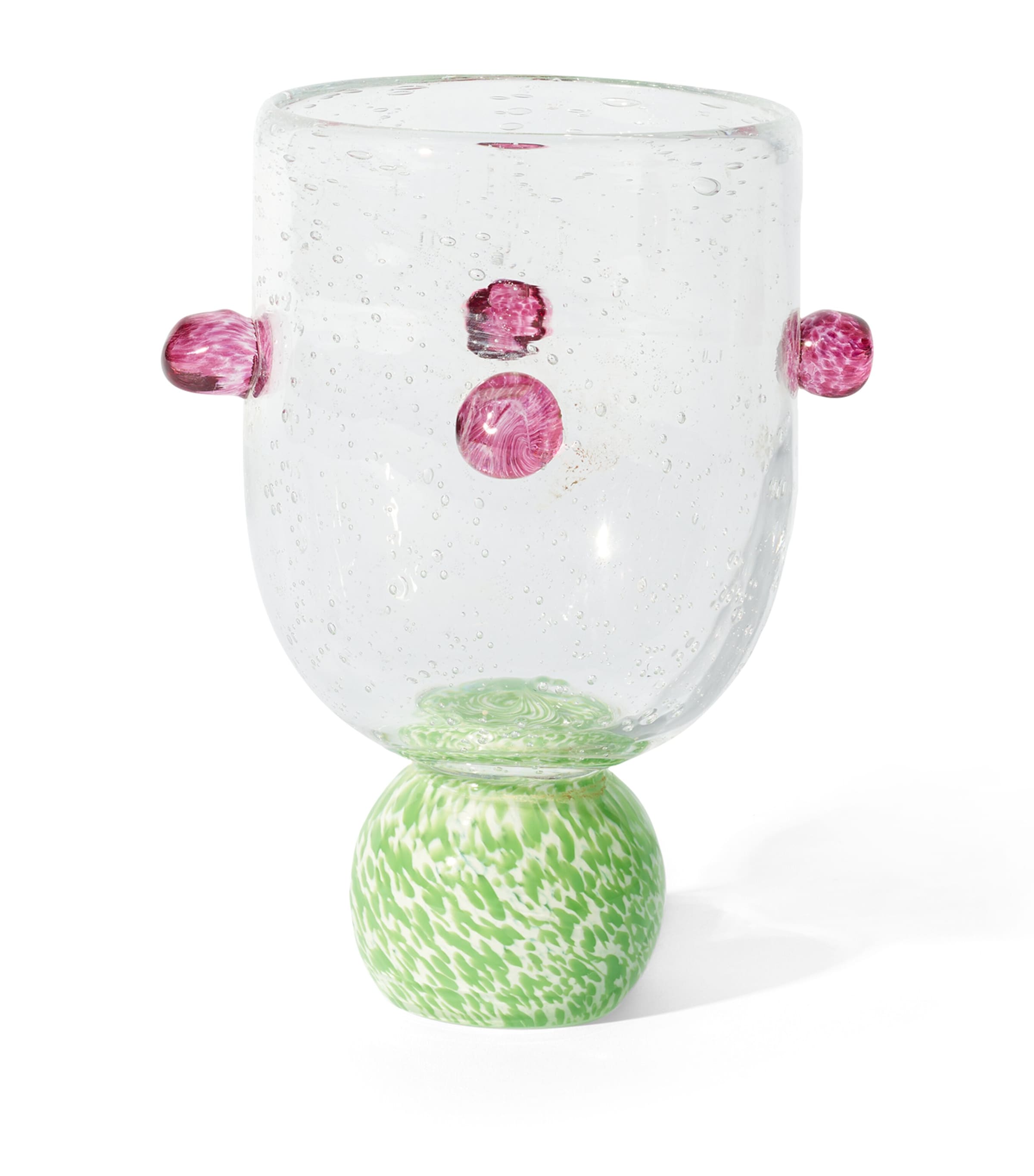 LAETITIA ROUGET glass dotty tumbler 19cm, UK version