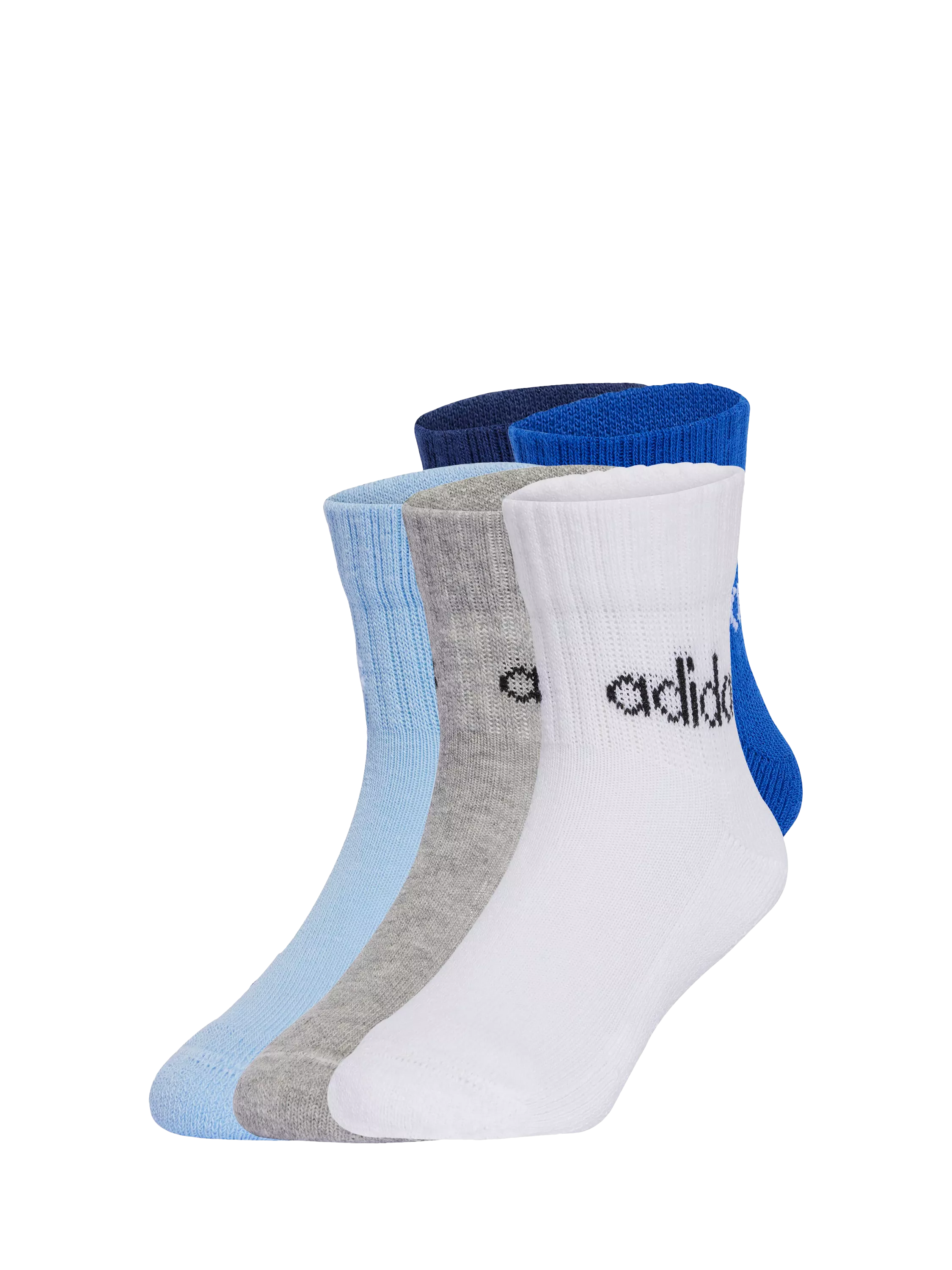 adidas kids ankle socks blue royal blue pack of 5, imported from the UK