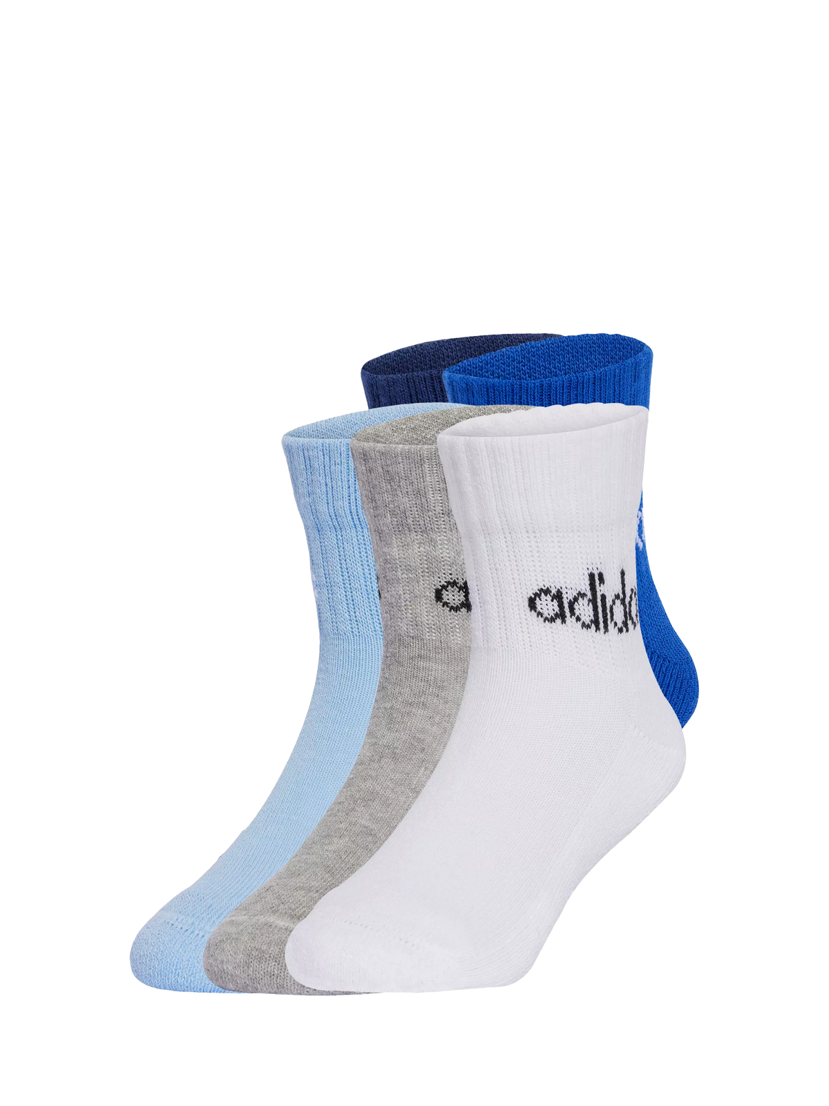 adidas kids ankle socks blue royal blue pack of 5, imported from the UK