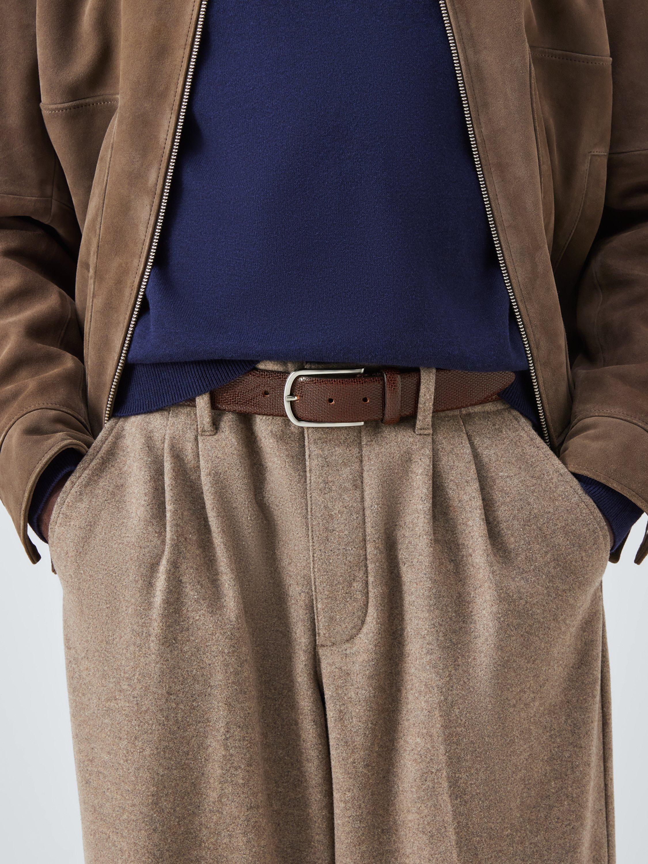 John Lewis leather belt brown (British brand)