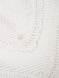 Angel & Rocket baby knitted blanket beige, imported from the UK