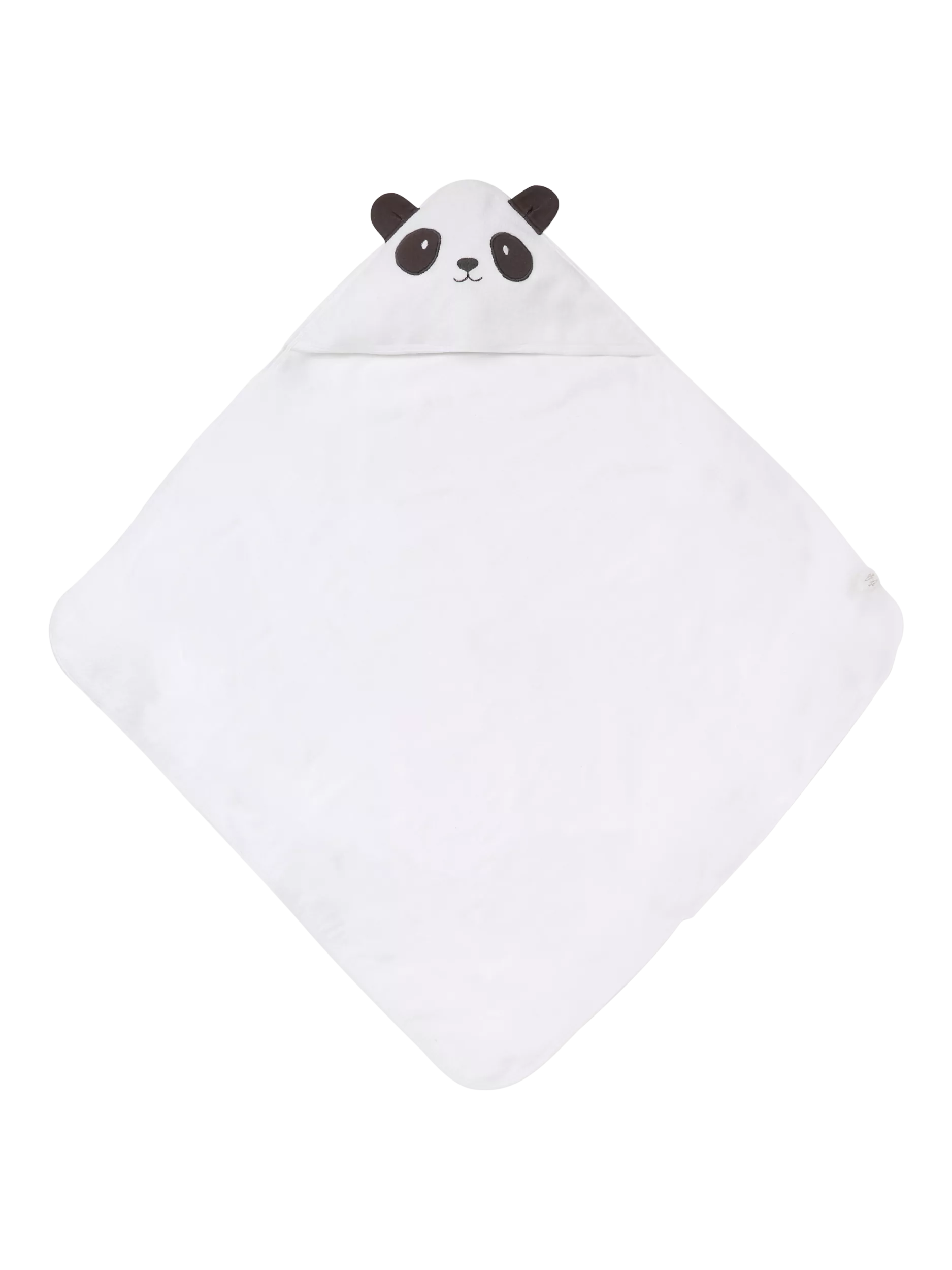 Angel & Rocket baby hooded towel panda white, imported from the UK