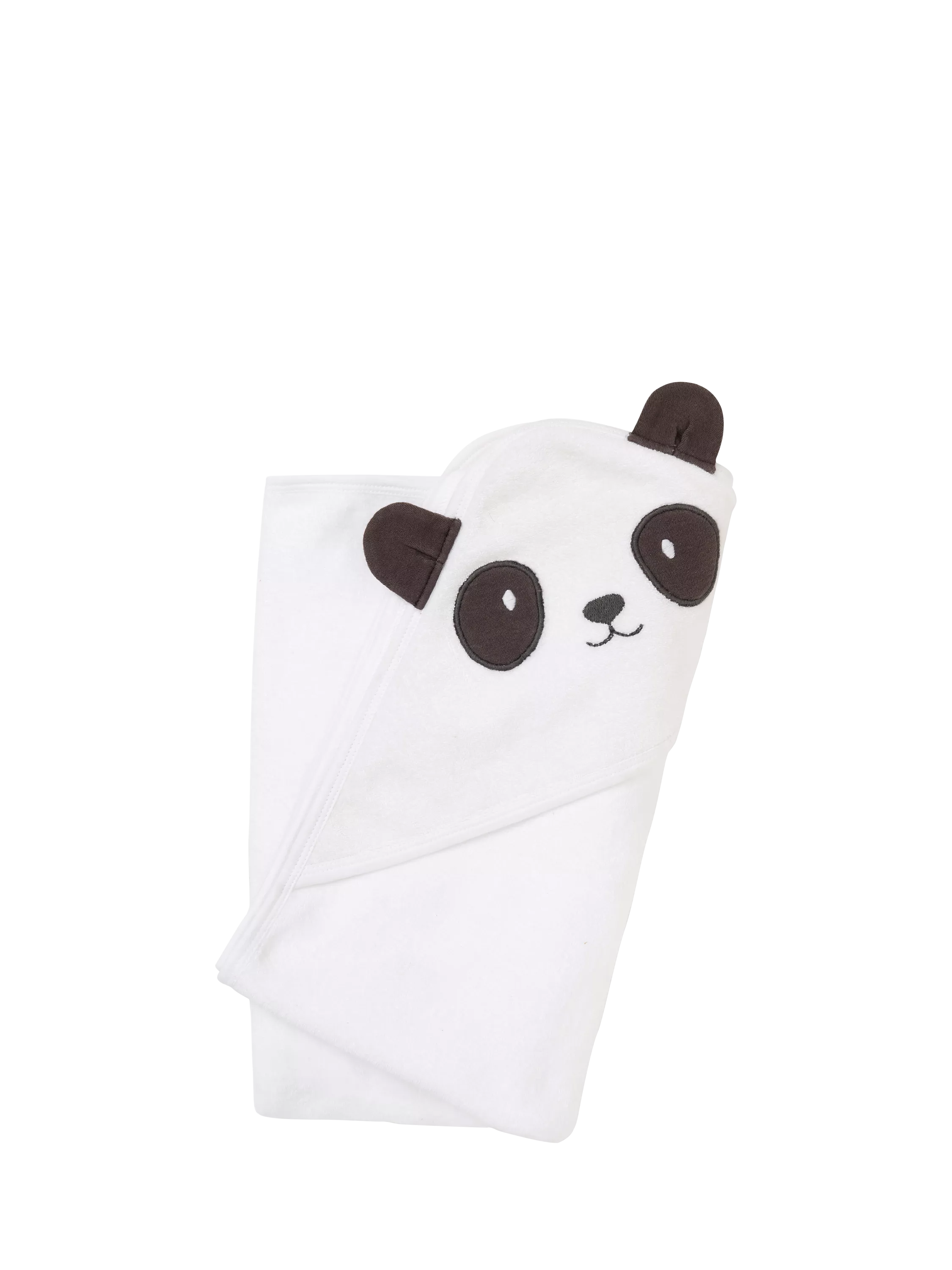 Angel & Rocket baby hooded towel panda white, imported from the UK