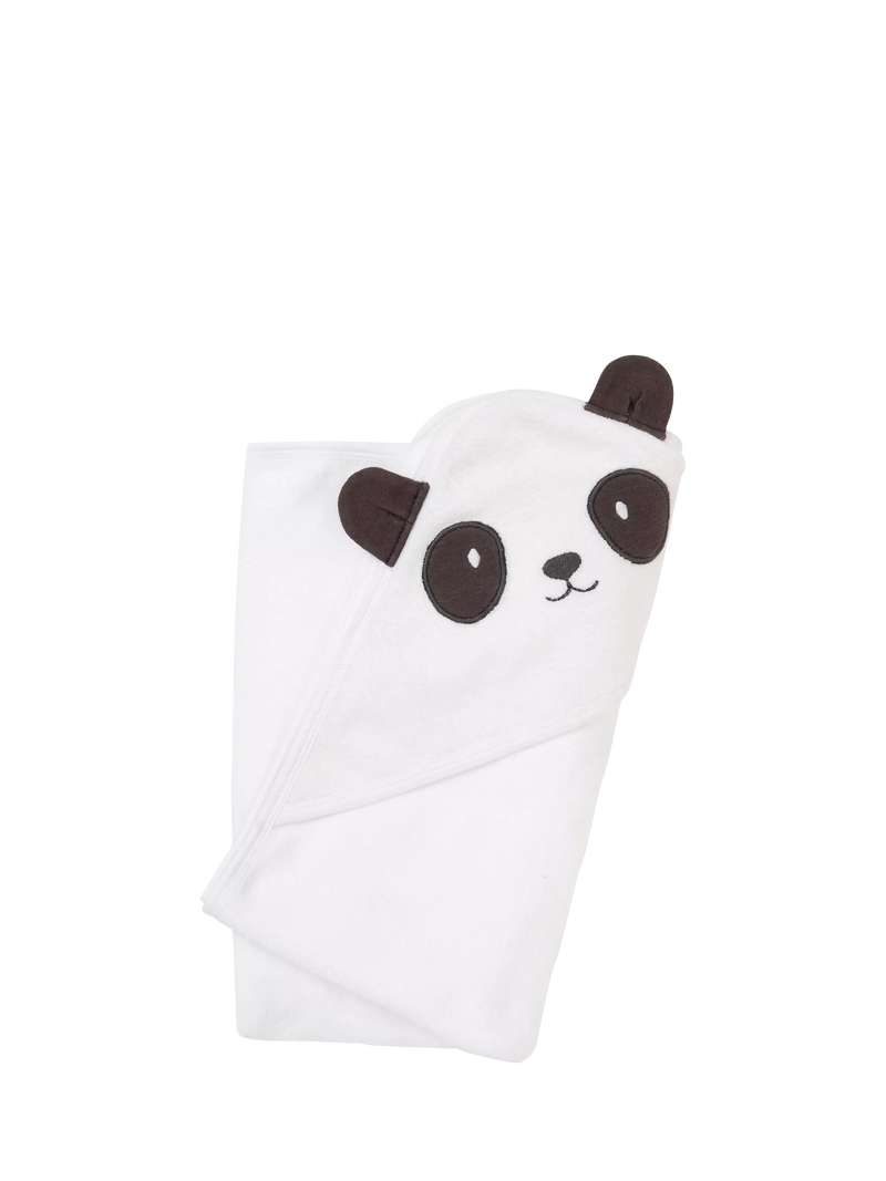 Angel & Rocket baby hooded towel panda white, imported from the UK