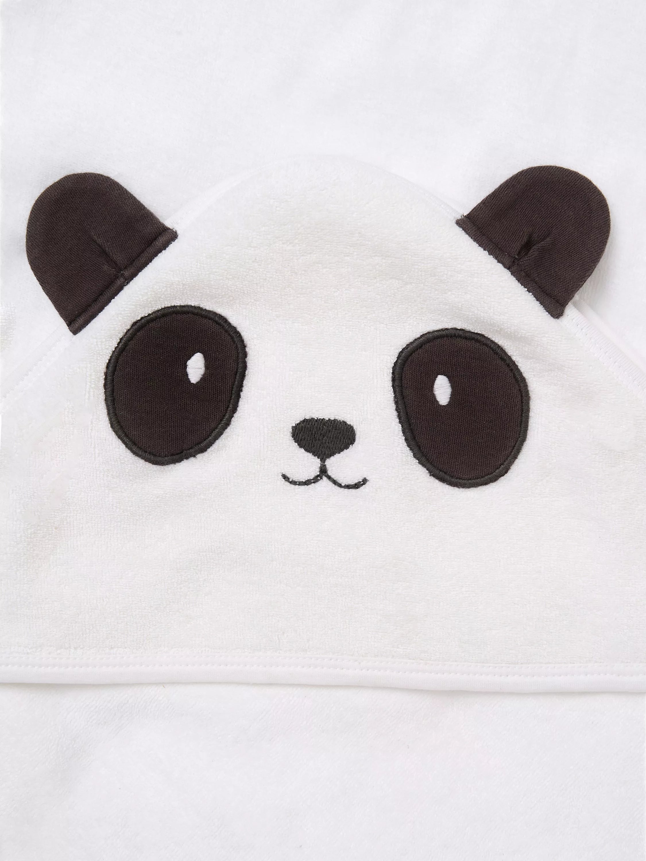 Angel & Rocket baby hooded towel panda white, imported from the UK