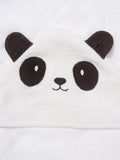 Angel & Rocket baby hooded towel panda white, imported from the UK