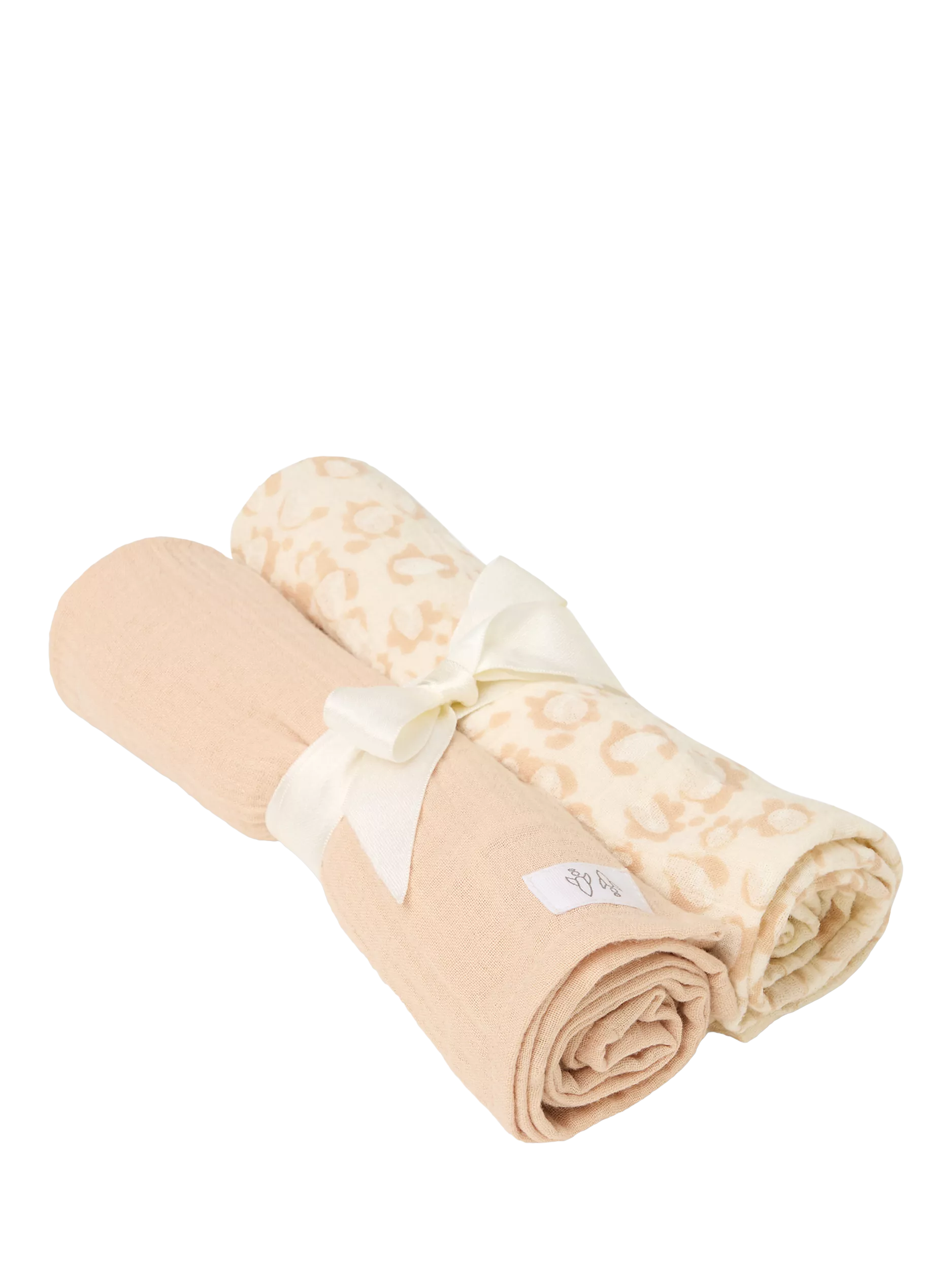 Angel & Rocket baby printed muslin set pink, imported from the UK