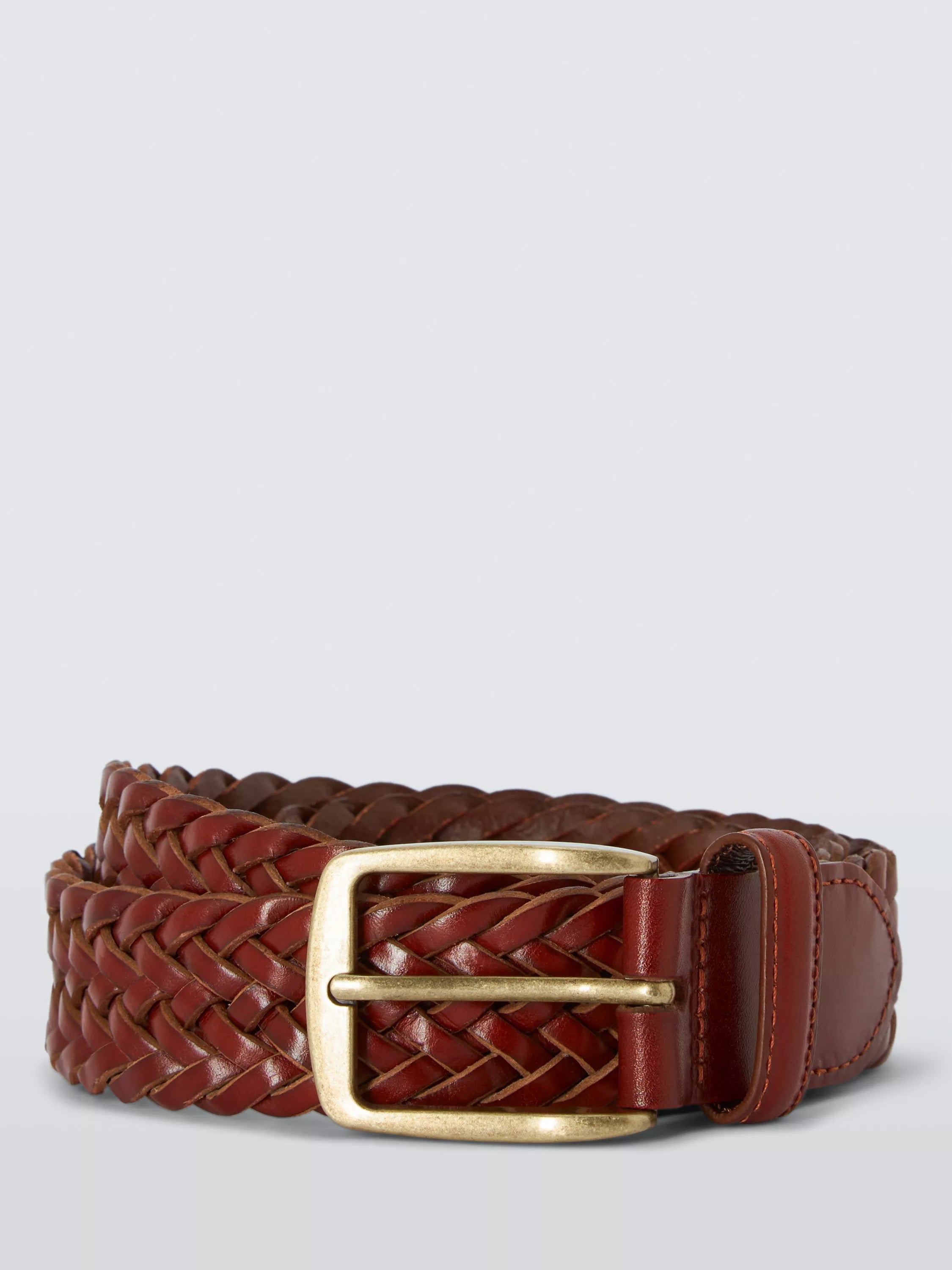 John Lewis Leather Woven Belt