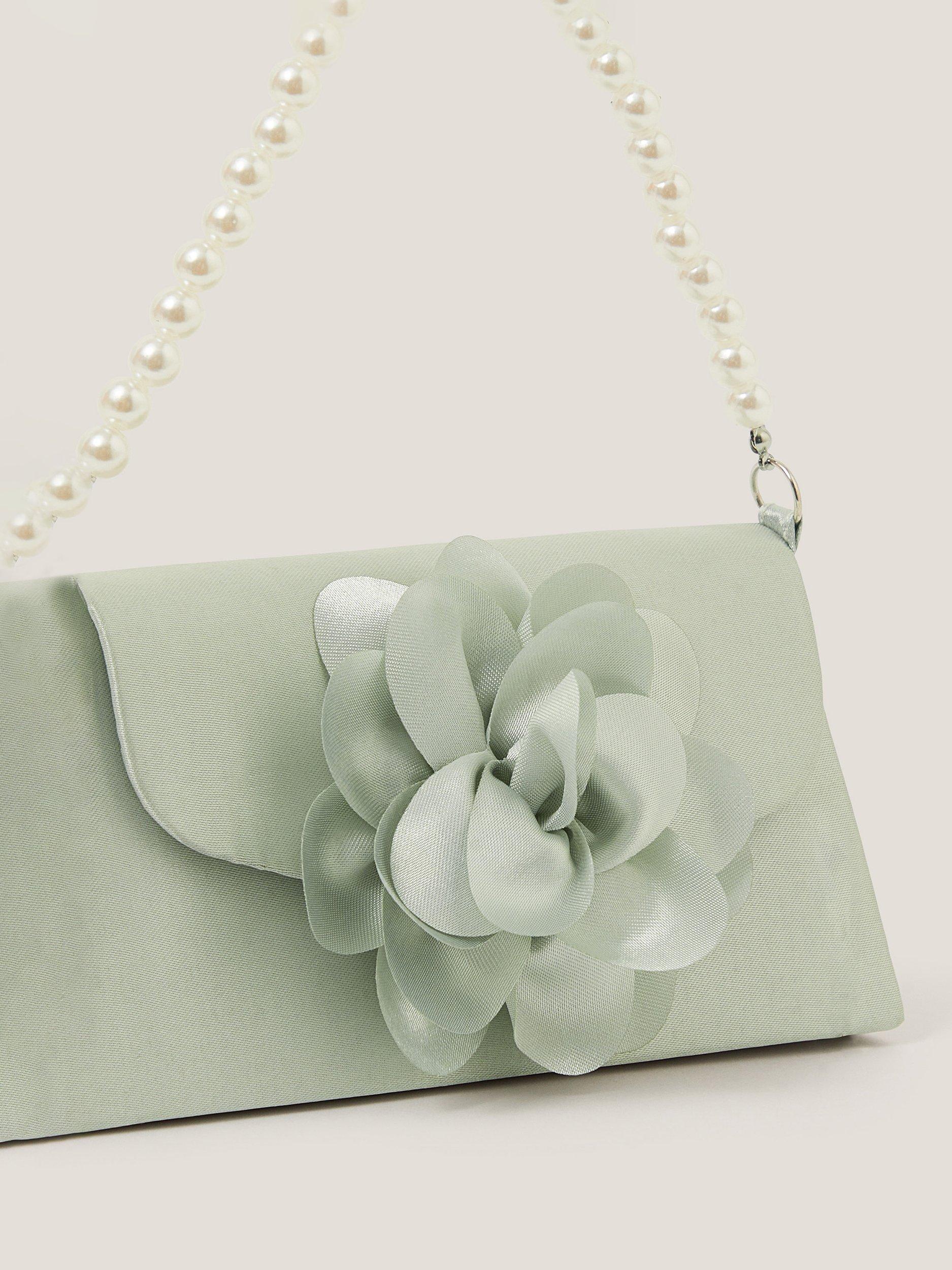 Monsoon kids mini bridesmaid bag sage (British brand)