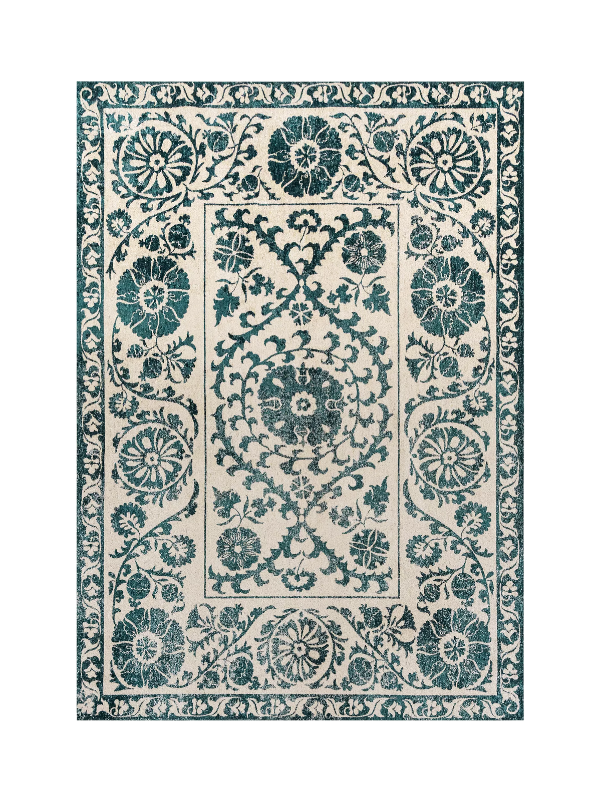 Louis De Poortere Suzani Boree rug 200x140cm, imported from the UK