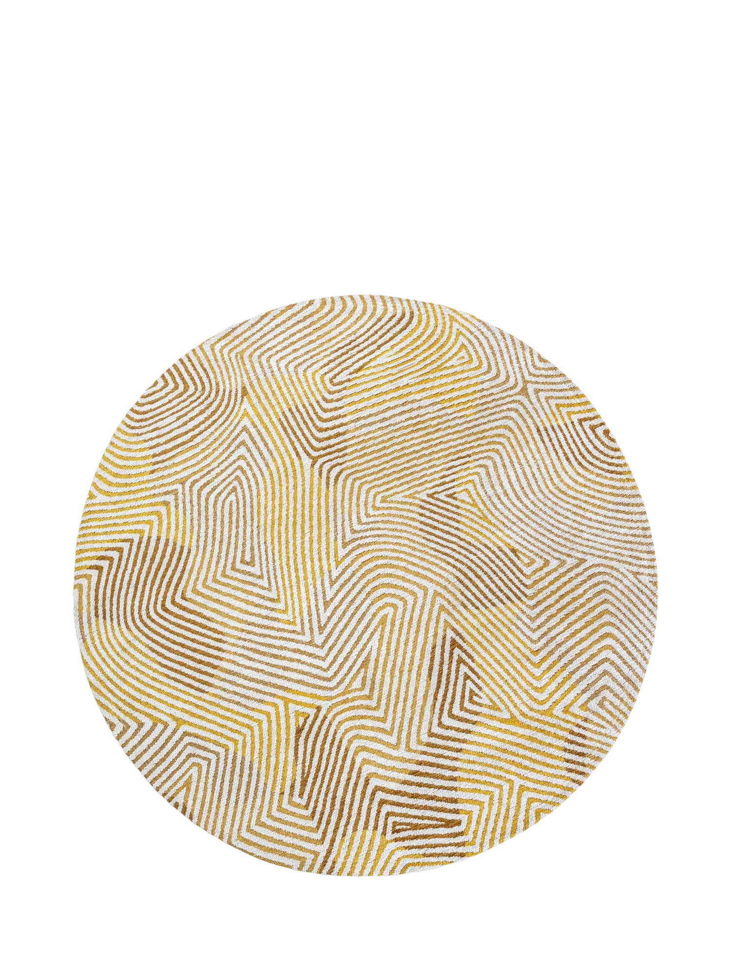 Louis De Poortere Coral Round Rug Yellow Hippy (British brand)