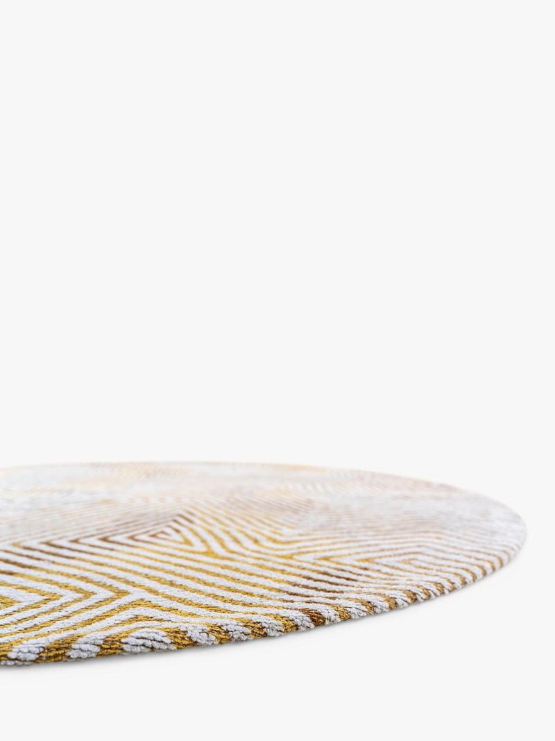 Louis De Poortere Coral Round Rug Yellow Hippy (British brand)
