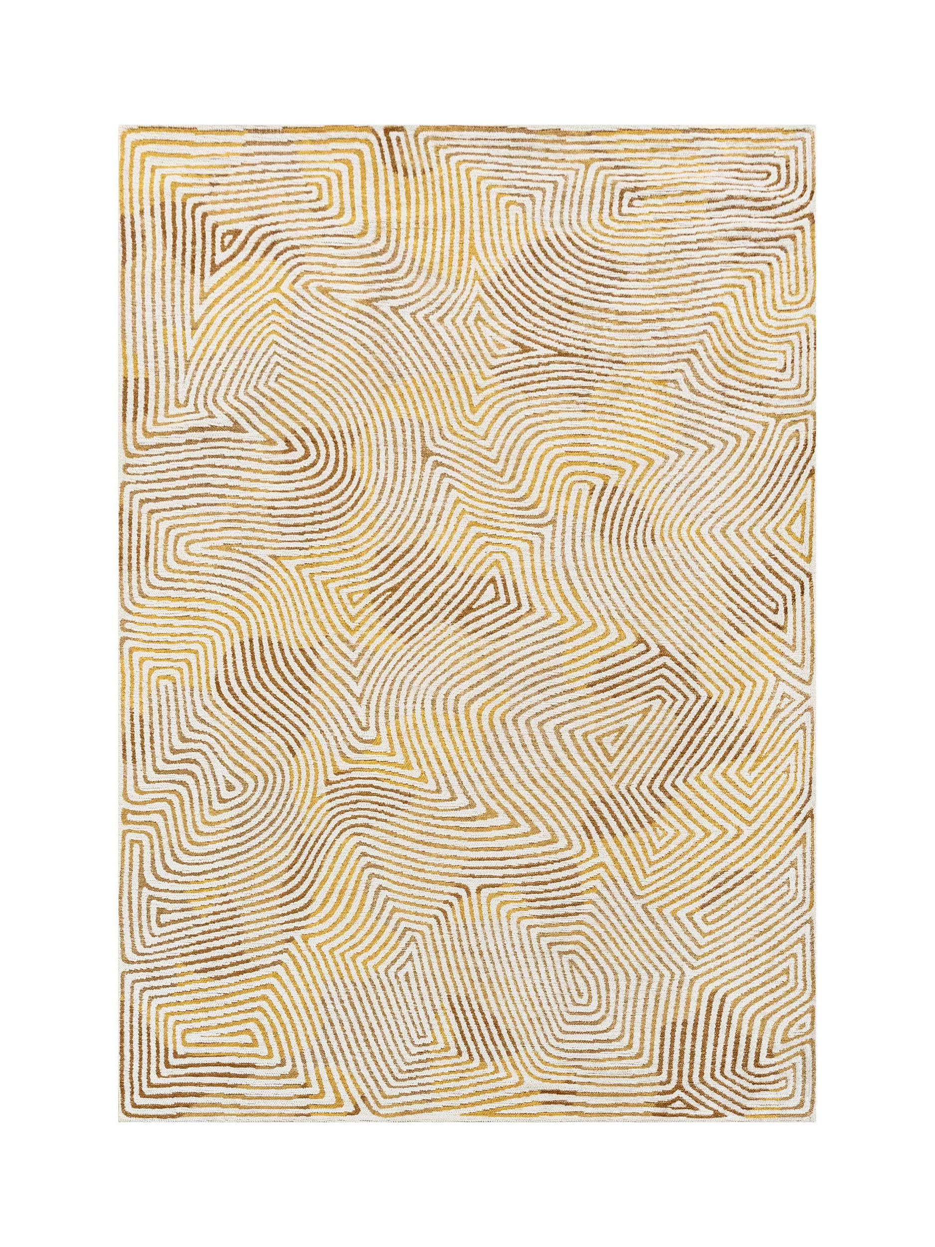 Louis De Poortere Coral rug Yellow Hippy 200x140 cm (British brand)