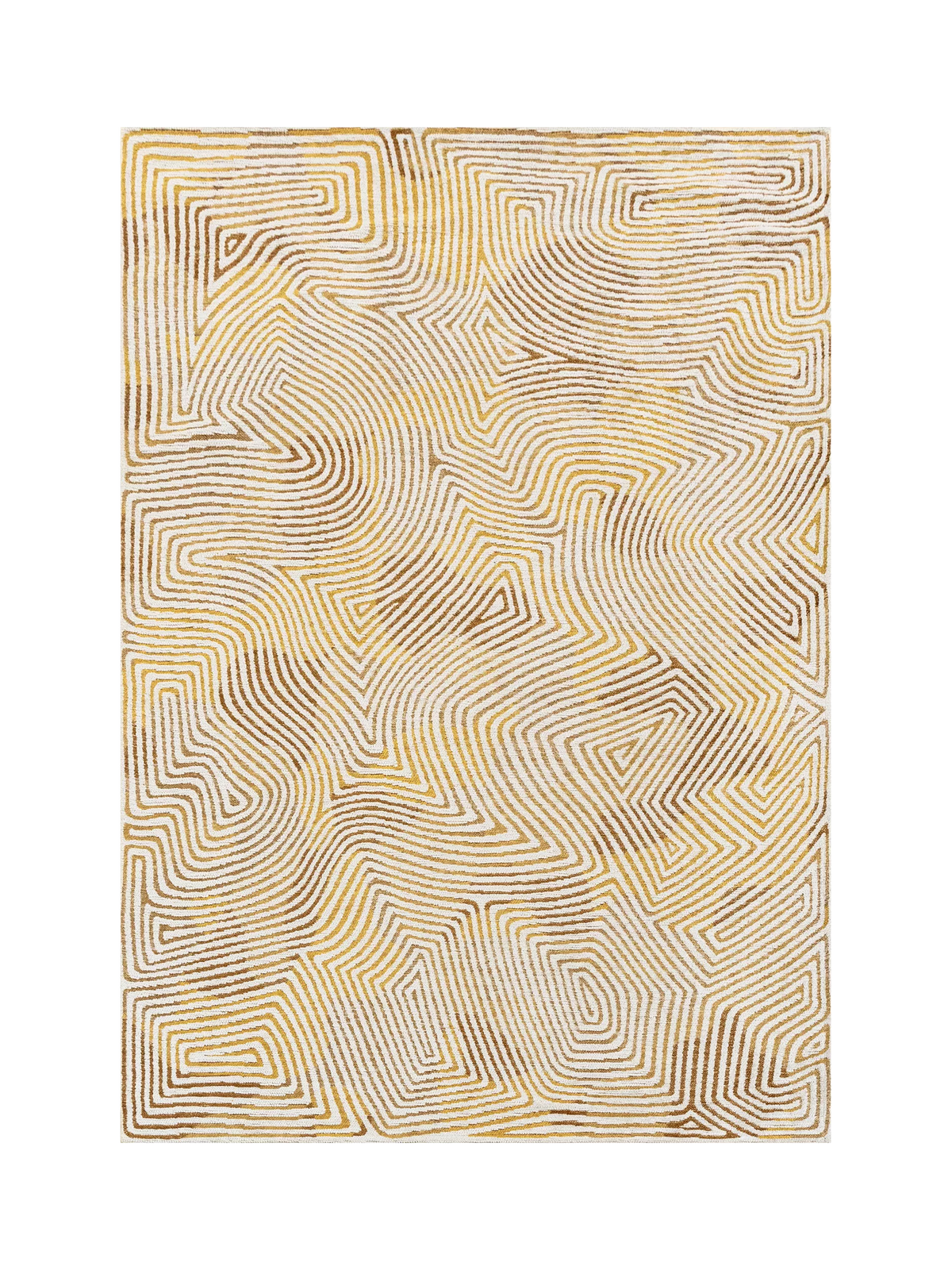 Louis De Poortere Coral rug Yellow Hippy 200x140 cm (British brand)