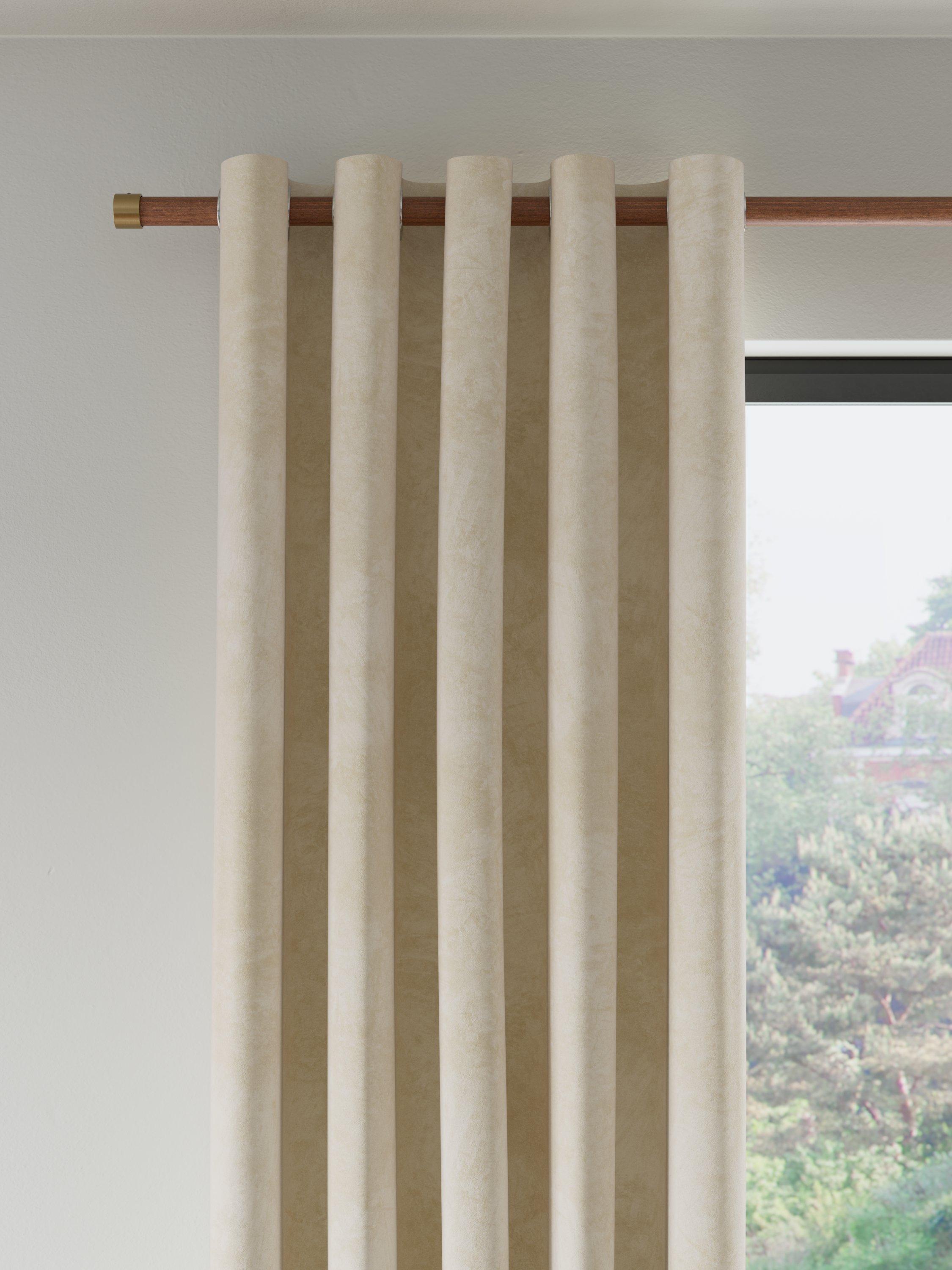 John Lewis velvet lined eyelet curtains 137cm drop (British brand)