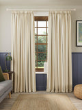 John Lewis Padstow stripe cotton lined curtains 117x137cm (British brand)