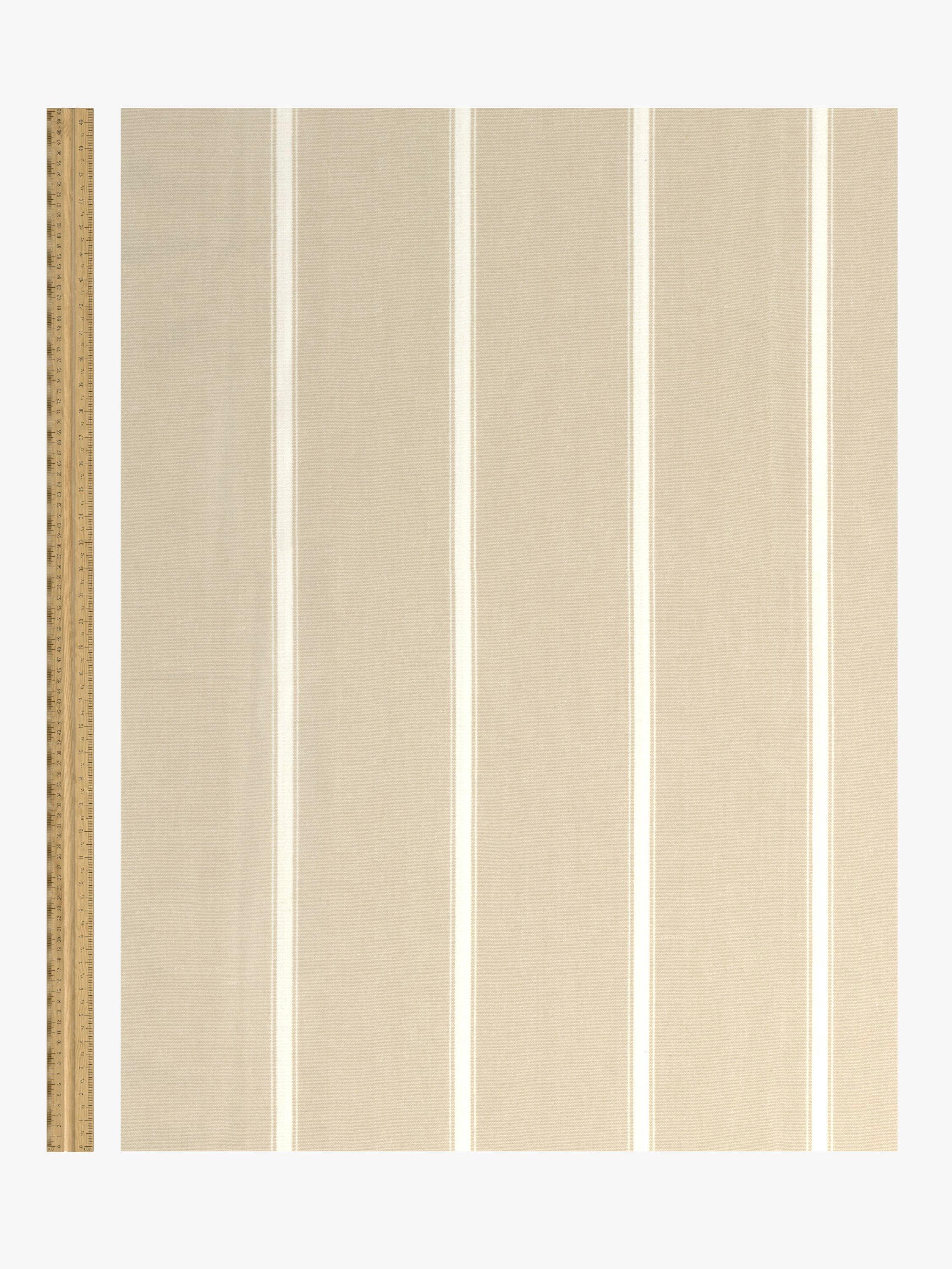 John Lewis Padstow stripe cotton lined curtains 117x137cm (British brand)