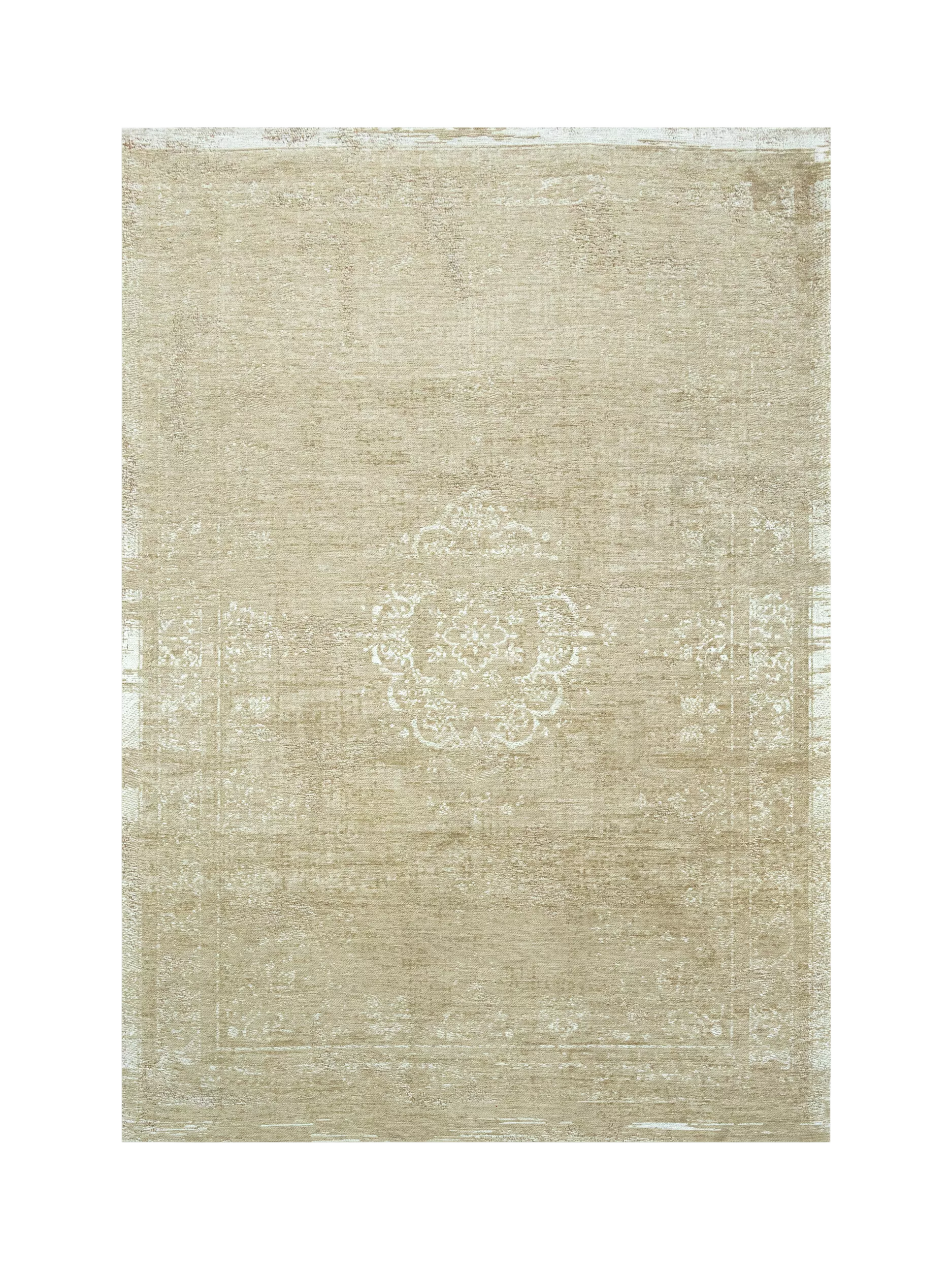 Louis De Poortere Medallion Rug, Milk Curry, L200 x W140cm