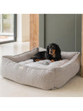 Lords & Labradors Boucle Box Dog Bed Mink 91cm (British brand)