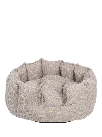 John Lewis Lords & Labradors High Sided Boucle Dog Bed, Mink- Buy online at McGrocer