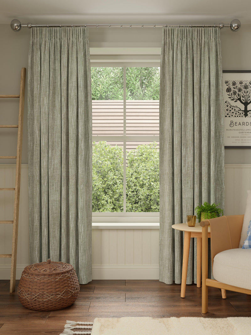 John Lewis blackout lined pencil pleat curtains 137cm, imported from the UK