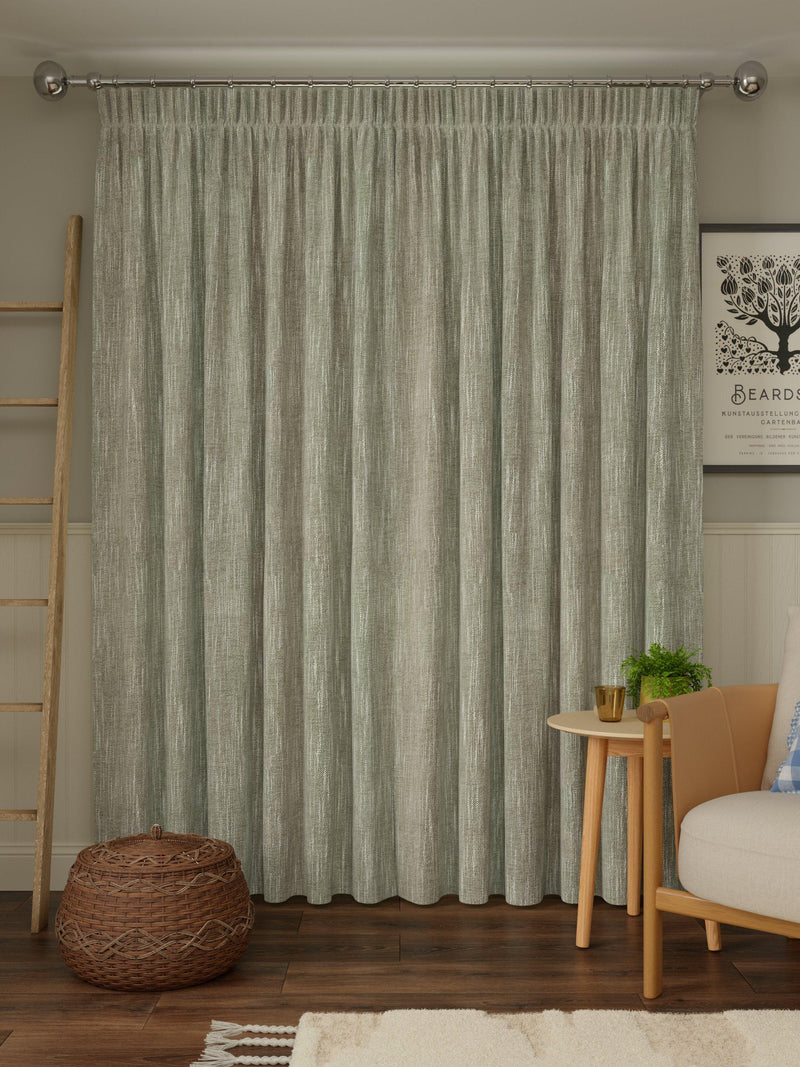 John Lewis blackout lined pencil pleat curtains 137cm, imported from the UK
