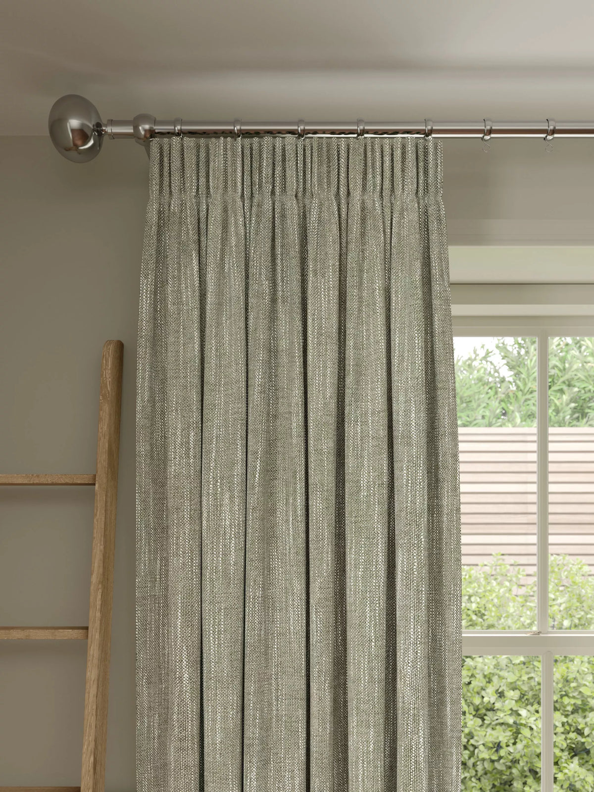 John Lewis blackout lined pencil pleat curtains 137cm, imported from the UK