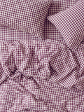 Piglet in Bed super king gingham linen pillowcase pair (British brand)