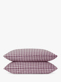 Piglet in Bed super king gingham linen pillowcase pair (British brand)